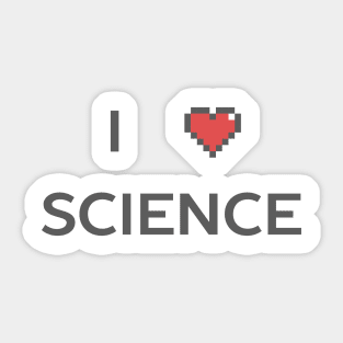 I love science t-shirt Sticker